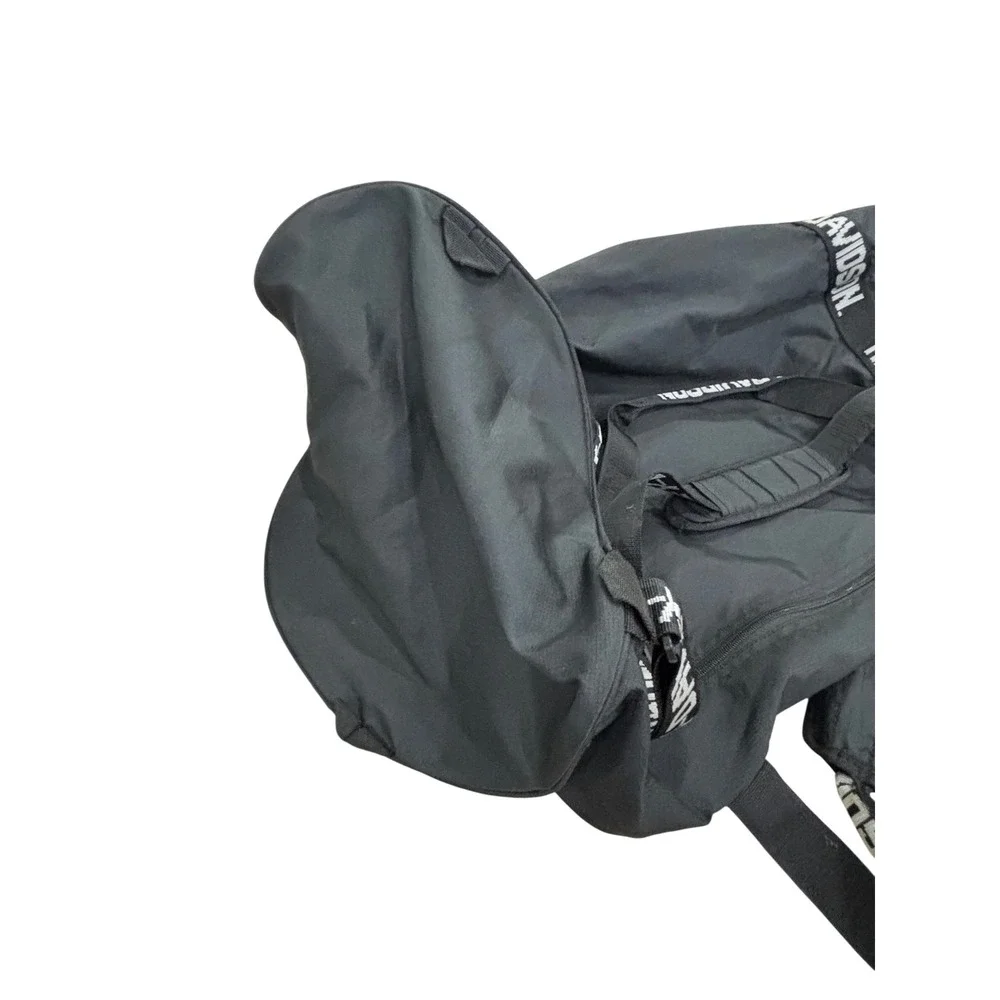 Harley-Davidson Packable Duffle Bag Black Logo Travel Gym Bag